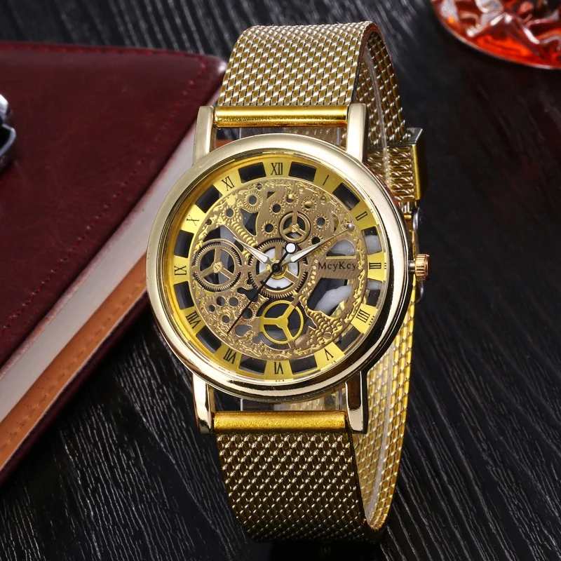 

2019 Men's Watches Stopwatch Date Luminous Hands Leather Waterproof Clock Man Men Fashion Watch Army Wrist Watch, As shown