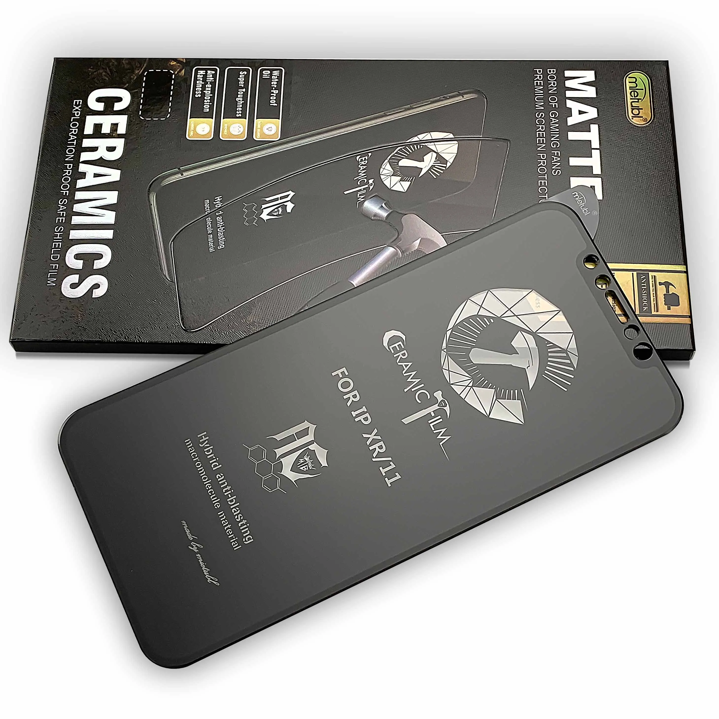 

Anti-glare Matte Ceramic Film PMMA Flexible Screen Protector For Iphone For Samsung, Black