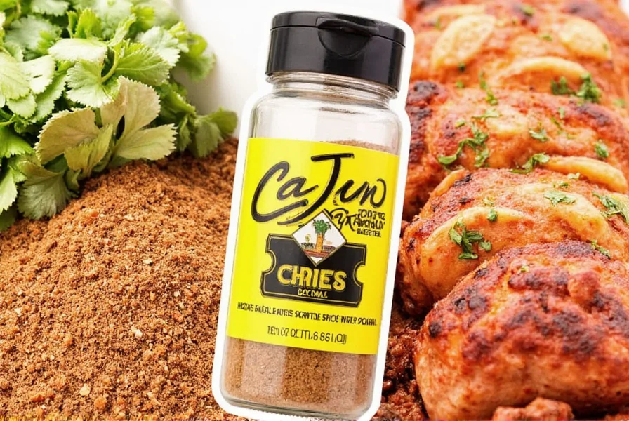 McCormick Cajun Seasoning bottle beside lemon slices
