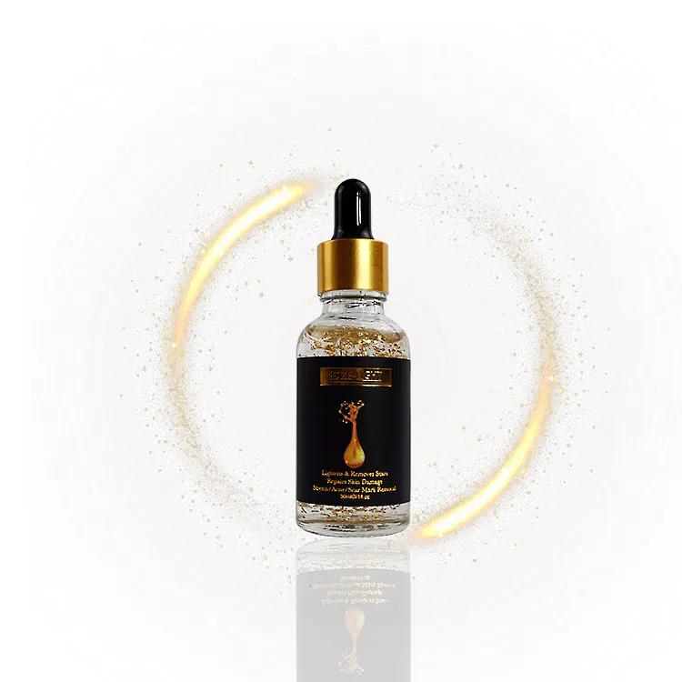 

Ze Light 30ml Bottle Luxury With Private Label Collagen Low MOQ 24k Gold Scar and Mark Removal Serum Bulk OEM/ODM Facial Serum