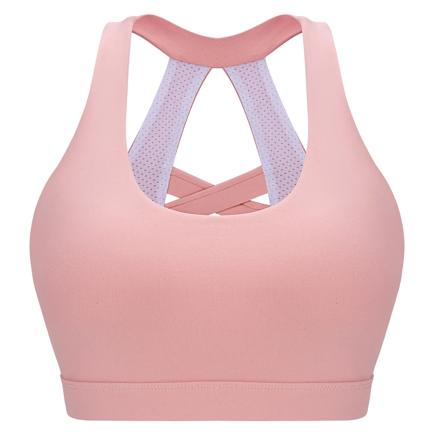 

Wholesale Custom Lounge underwear beauty back cross anti shock running yoga fitness vest cotton underwear women, Customized colors