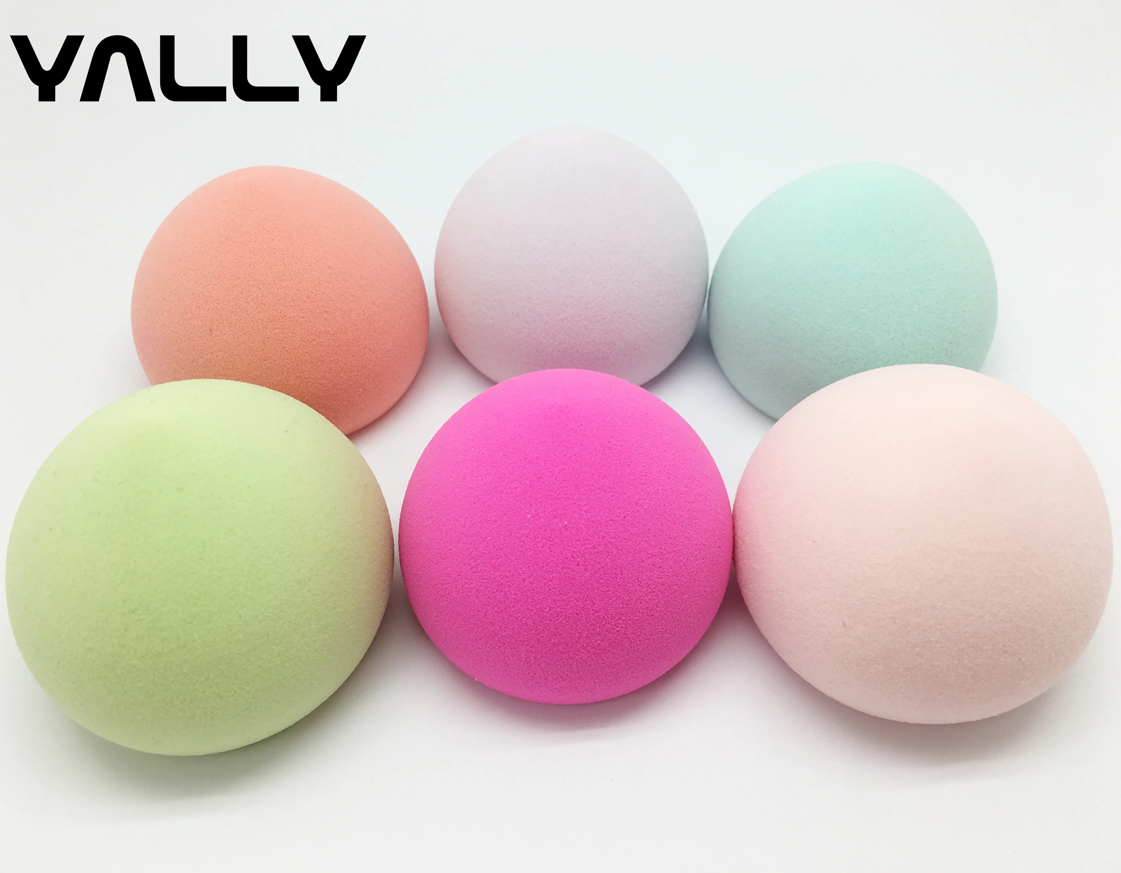 

Extra soft peach shape complexion puff Innovative 3-in-1 makeup applicator sponges for face beauty blending, Customized color