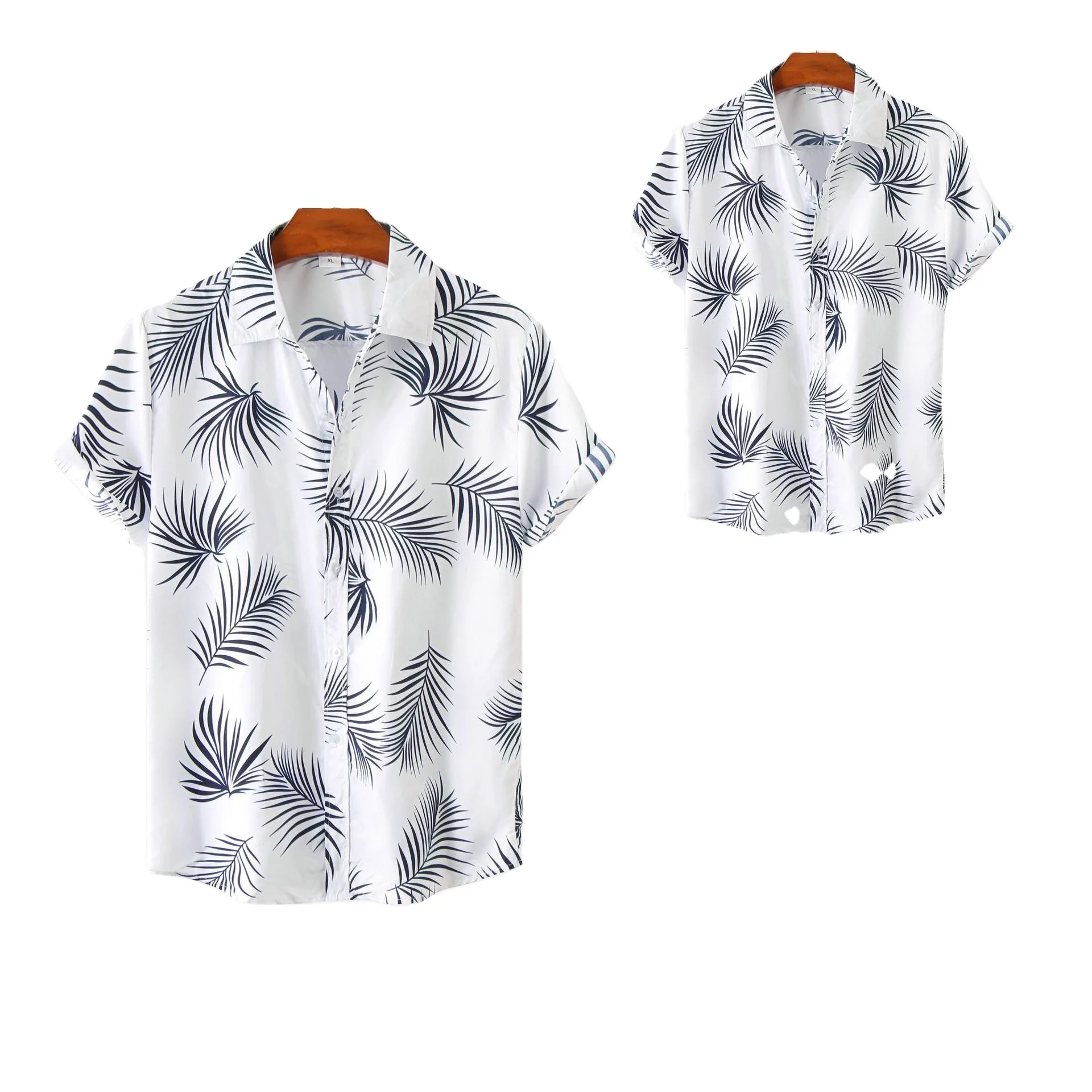 

Shirts For Men Vintage Ethnic Style Printed Shirt Loose Short Sleeve Turn Down Collar Casual Shirt Daily Wear Chemise Homme, As show