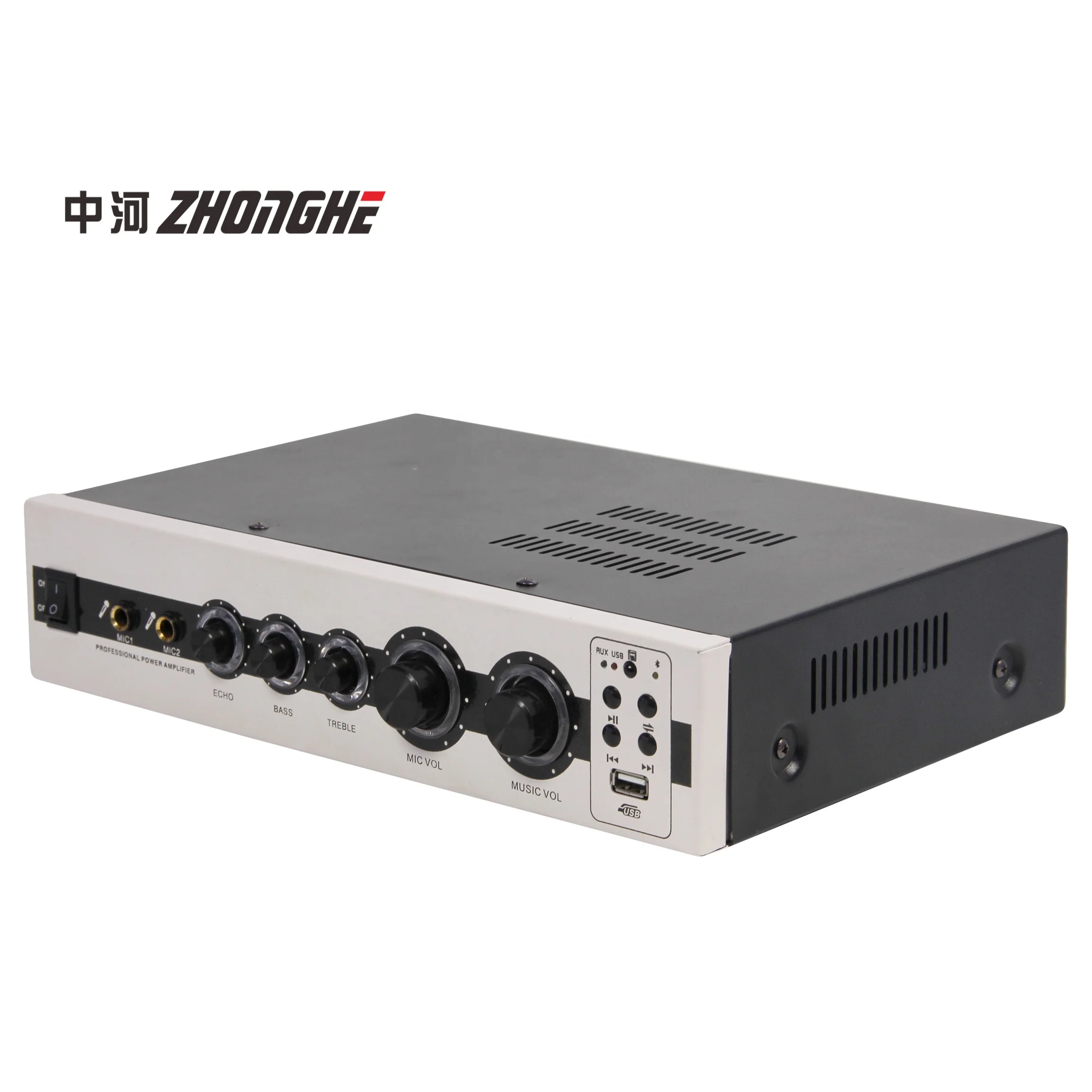 Professional Stereo Amplifier High Impedance Amplifier Karaoke Mixer