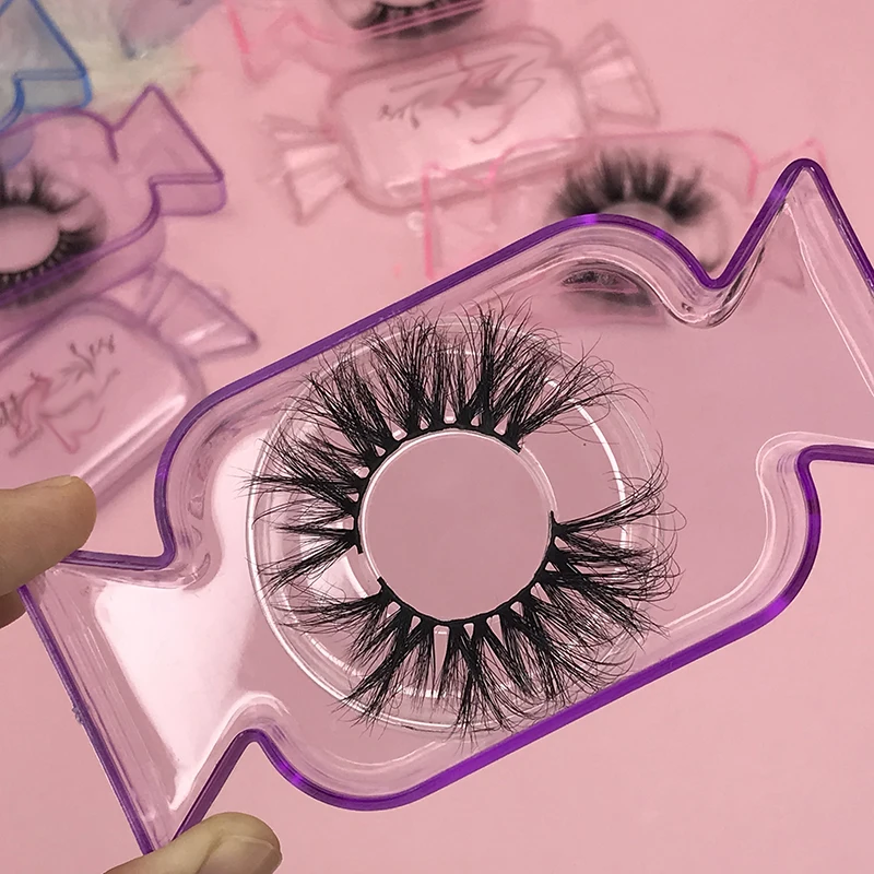

Makeup Qingdao Wholesale Free Lashes Samples Private Label Mink 3D False Eyelashes With Custom Box Packaging, Natural black