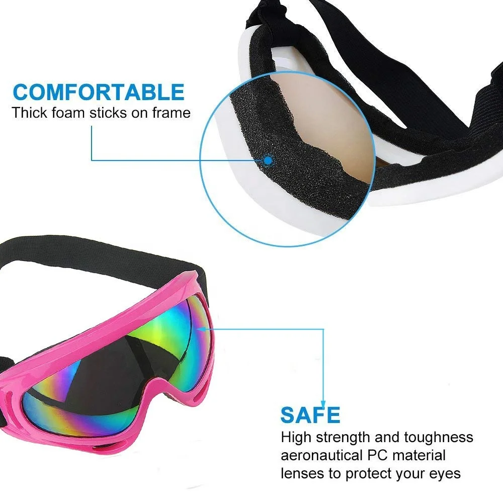 
Ski Goggles 100% UV Protection Snowboarding Goggles Wind Resistance Motorcycle Cycling Goggles 