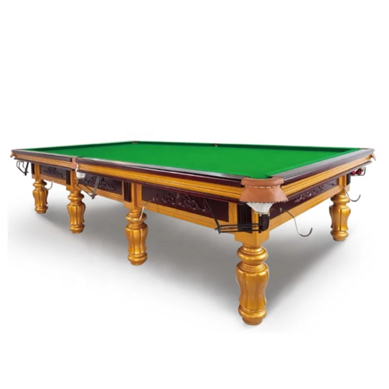 

High quality solid hardwood factory price pool table 12ft for sale in usa