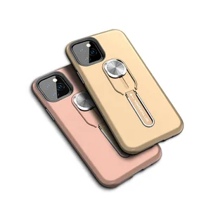 2019 New Products PC+TPU Shockproof Phone Case for Iphone 11 Case With Ring Metal Kickstand