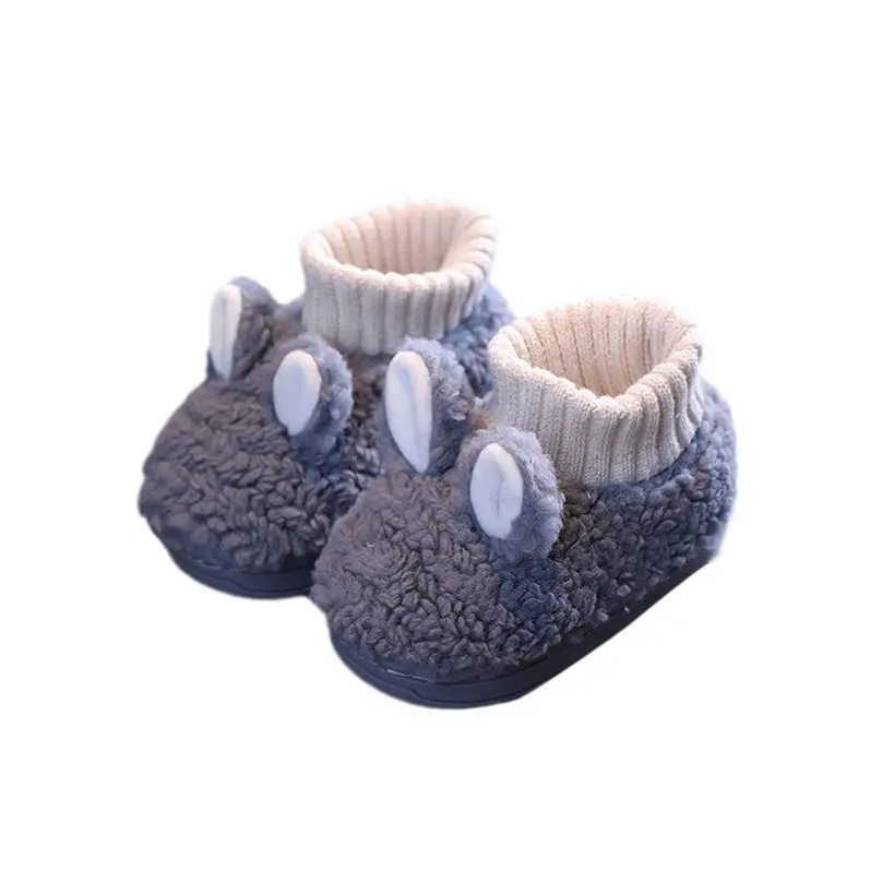 

Trending Cute Cotton Keep Warm Kids Baby Winter Shoes Girls Boots Plush Indoor Slippers, Yellow/pink/blue