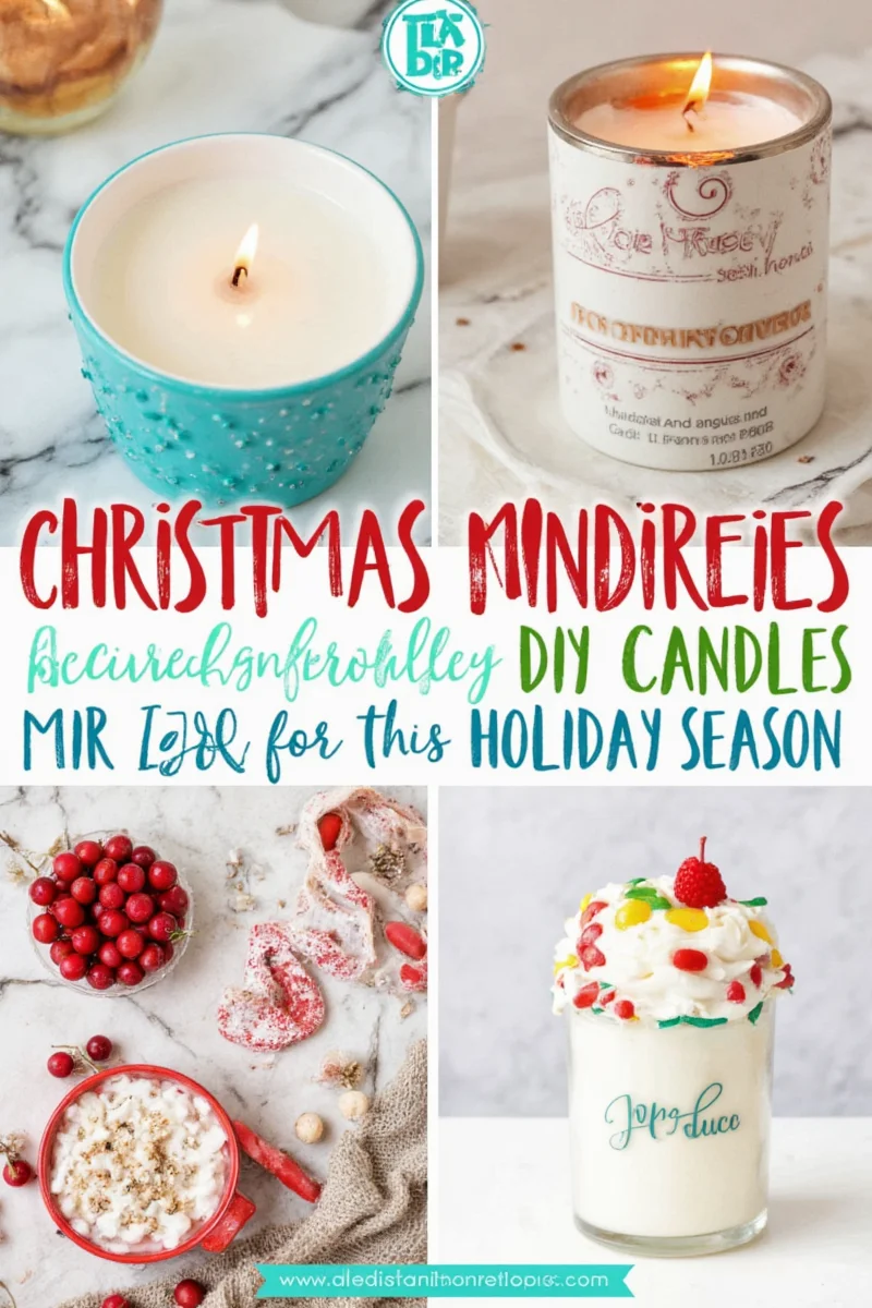 Personalized Mason Jar Christmas Candle