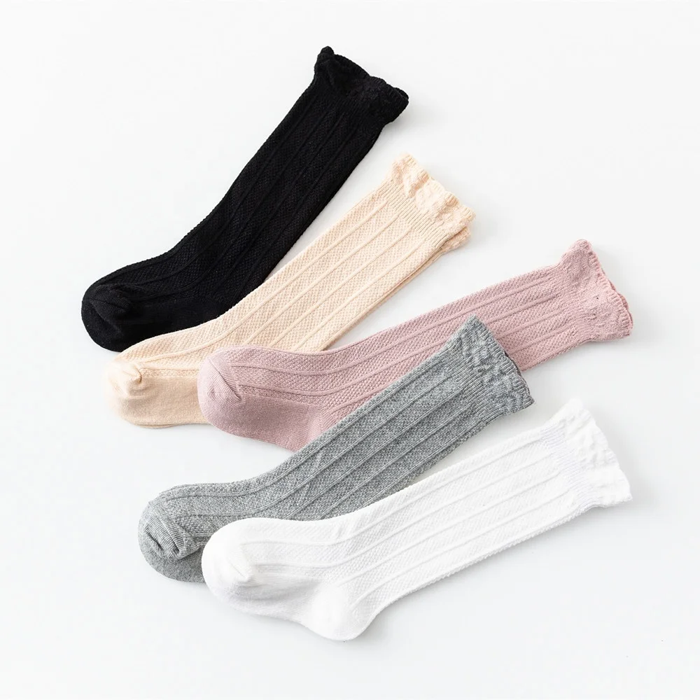 

Combed cotton spring Autumn newborn baby loose-necked stockings lace socks Amazon, Pantone color