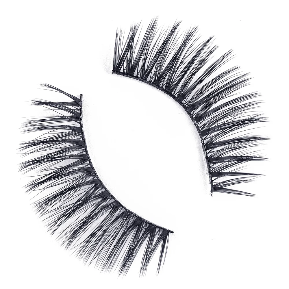 

Handmade 3D 8-20mm Faux Mink Reusable Eye lashes 3D Faux Luxury Mink Lashes OEM Custom label eyelashes, Black color