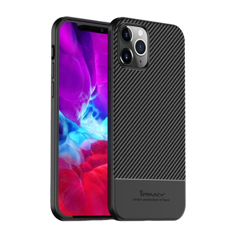 

Carbon Fiber Case Sunburn Soft Silicone TPU Protective Cell Phone Cover Cases For iPhone 12 Mini 11 Pro X XS XR Max 8 7 6 Plus
