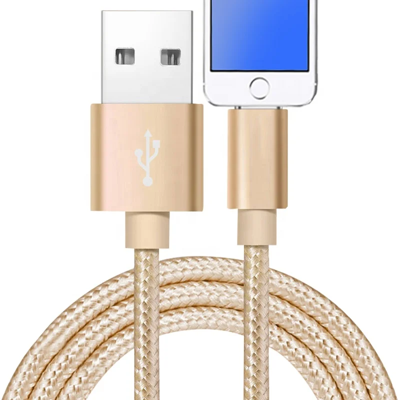 

Custom 3M 2A USB Braided Charging Fast Cell Phone Charger Cable For iPhone