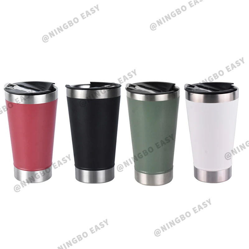 

16oz double walled eco friendly travel 304 stainless steel vacuum modern mug with bottle opener