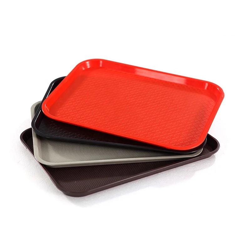 Rectangle Plastic Nonslip Restaurant Fast Food Tary Tray For
