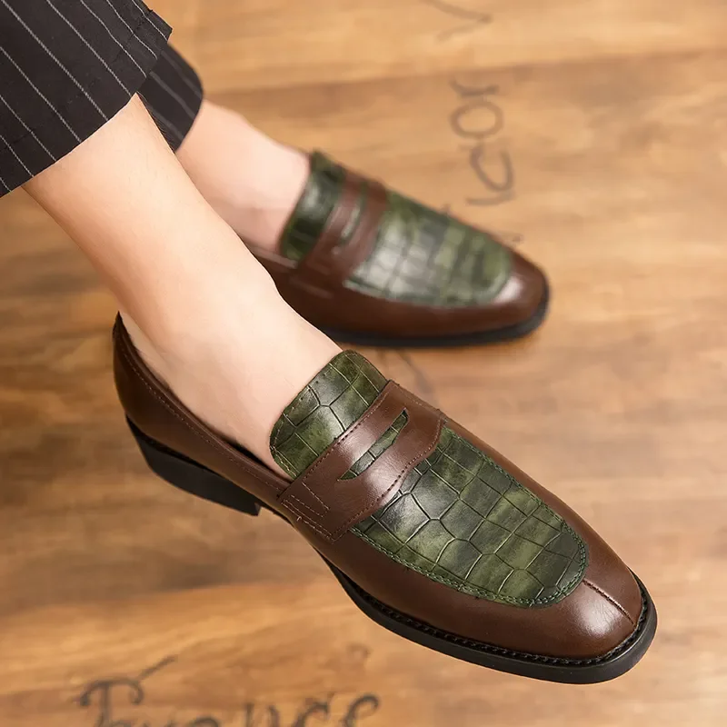 

New men's casual dress shoes large size trend British fashion spot men's shoes