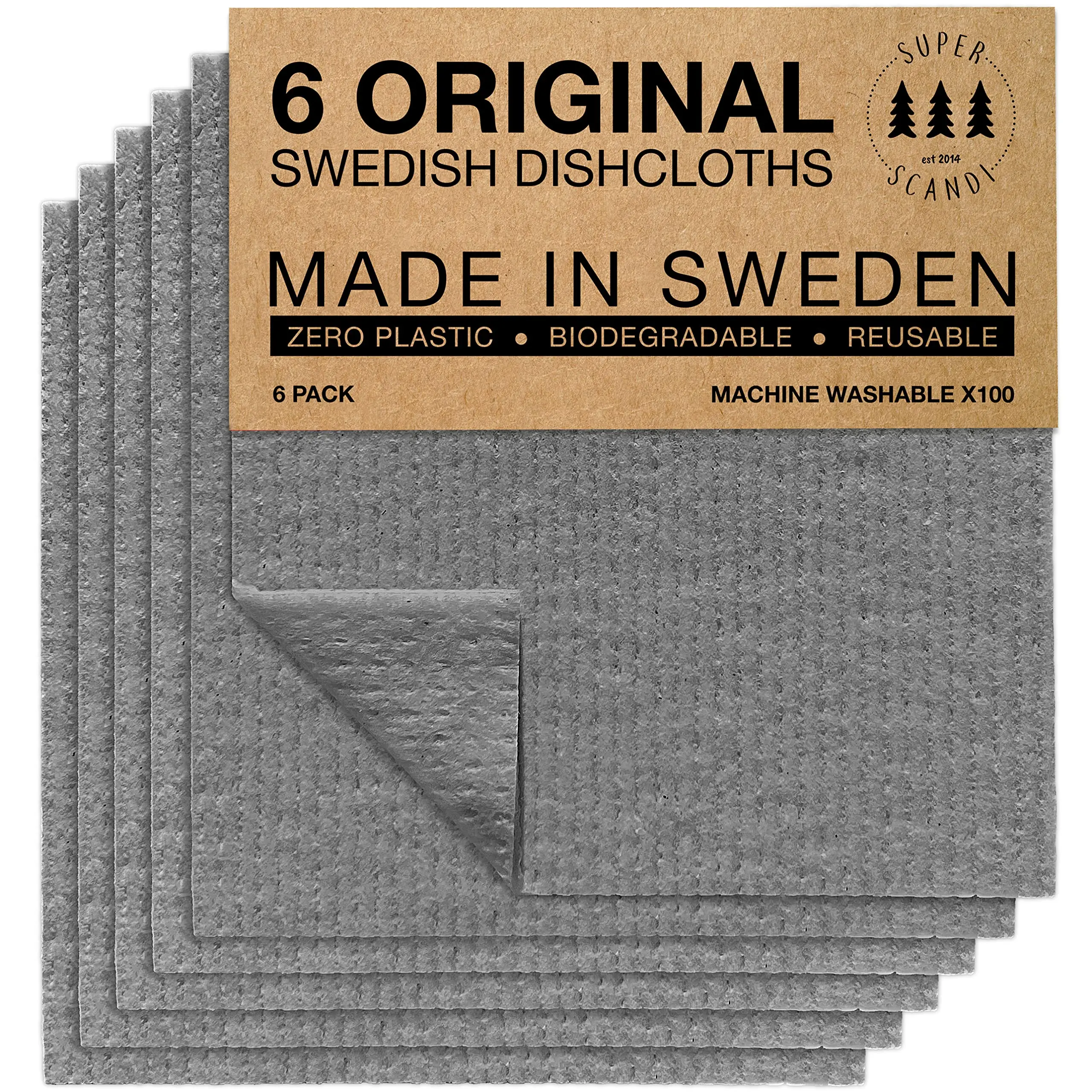 

Reusable Compostable Kitchen Cloth Eco-Friendly Swedish Dish Clothes Cellulose Sponge Dish Clothes, Customized color