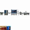 Complete auto syrup/oral solution liquid filling capping sealing and labeling machine production line