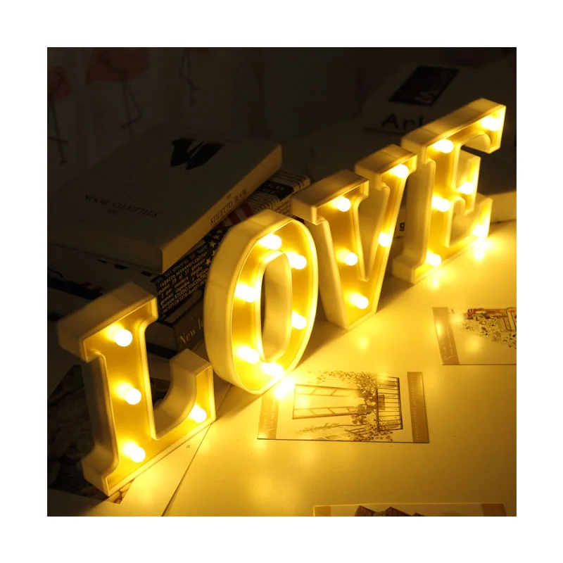 

Lettered LED lights Marquee logo digital lights for evening lights for party bedroom wedding birthday Christmas decorations