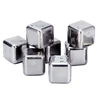 

Food Grade Stainless Steel 304 Reusable Drink Coolers Metal Ice Cubes