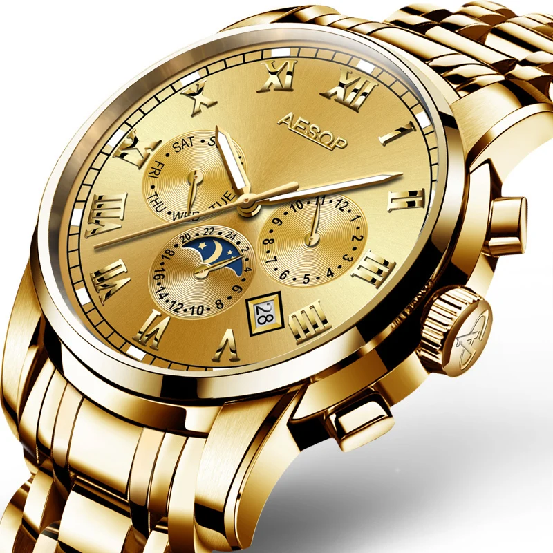 

In Stock Mechanical Wristwatch Men Watch Luxury Automatic Watches For Men, As customer's requirements