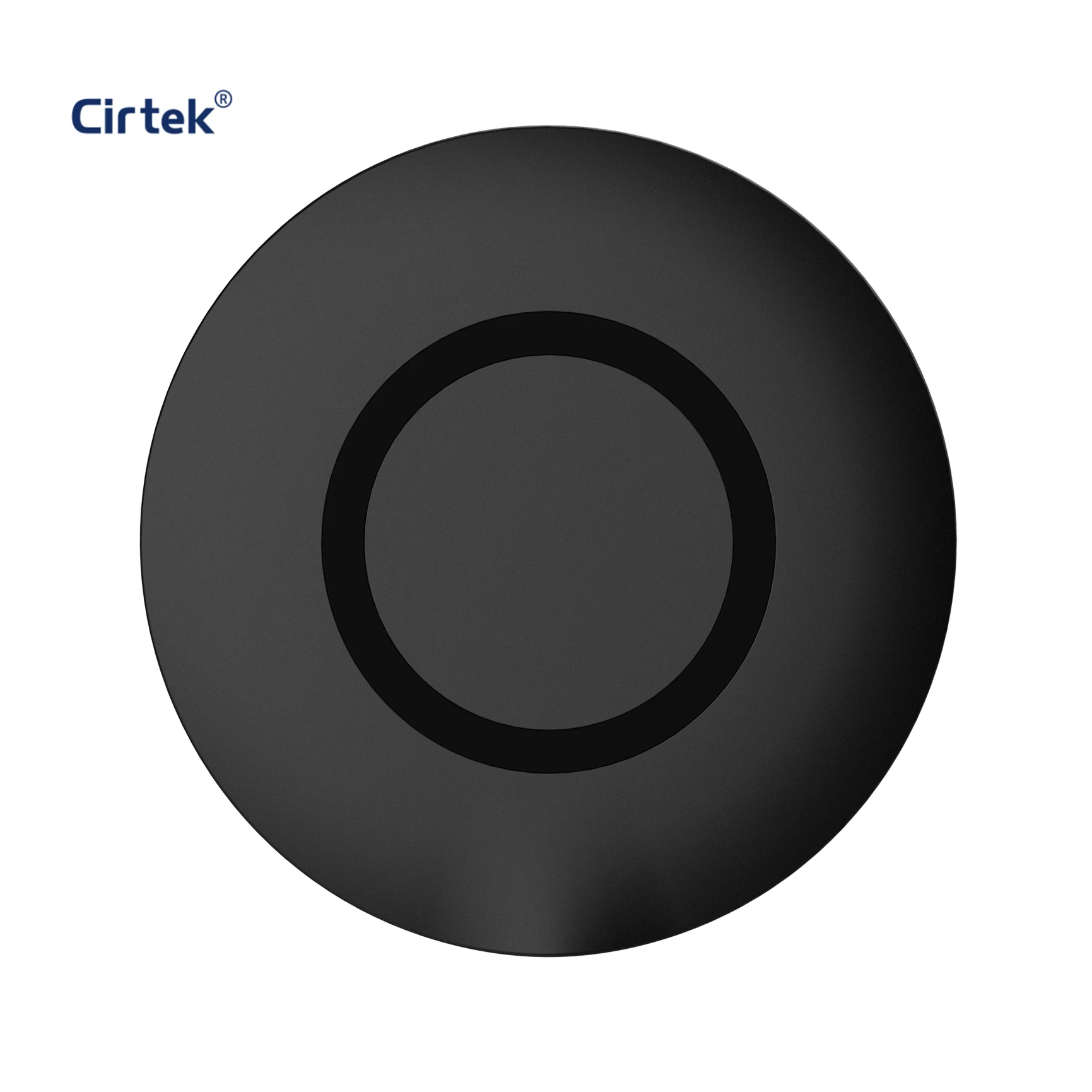 

Cirtek free shipping qi certified 15w wireless charger anti slip FOD CE Rohs FCC fast charge wireless charger, Black