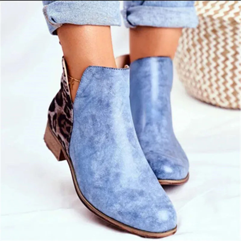 

New style winter flat bottomed boots pretty women shoes boots booties women ankle heel ankle boots bling boo, Black