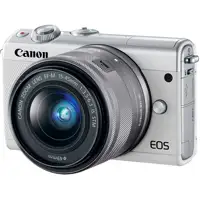 

Canon EOS M100 Mirrorless Digital Camera White kit 15-45mm Lens Silver