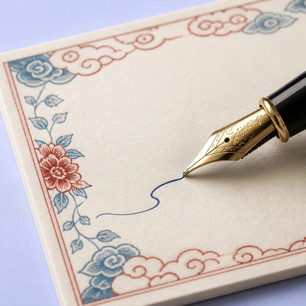 Fountain Pen Smooth Ink Writing Demonstration