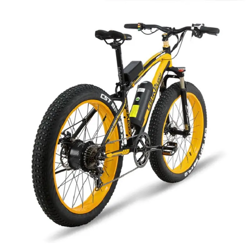 

New Design 7 Speed Full Suspension 750W Rear Hud Motor 48V 16Ah Lithium Battery 26 Inch Fat Tire Electric Bike, As picture show