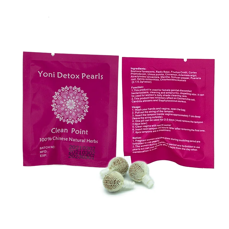 

Yoni Pearls Feminine Hygiene Herbal Vaginal Cleaning Tampon Yoni Pearls Womb Yoni Detox Pearls