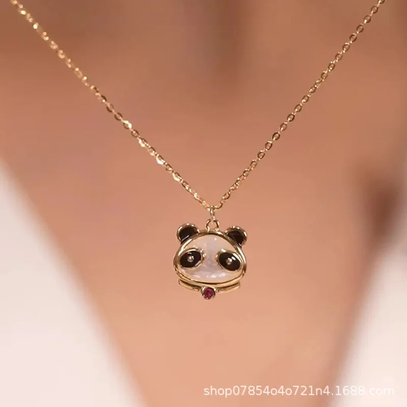 

Panda Shell Necklace Chinese mascot Necklace