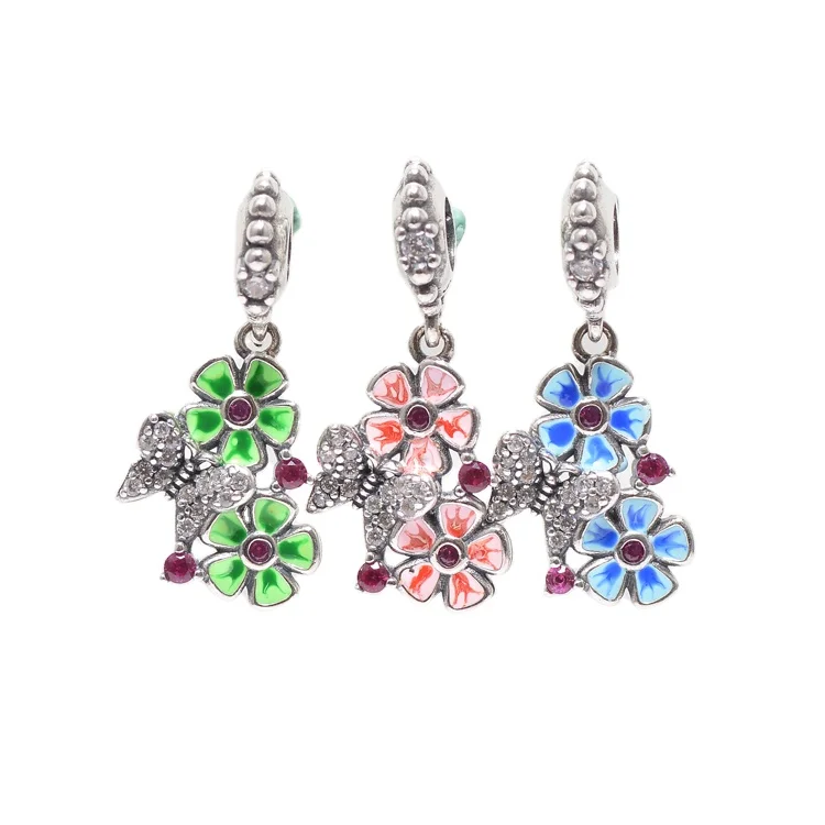 

Popular decorative 925 silver colored butterfly enamel pendant ZIRCONIA NECKLACE JEWELRY