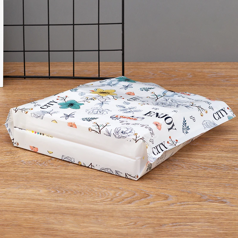 
Customized Logo Printing PE Plastic Tote Shopping Bag 
