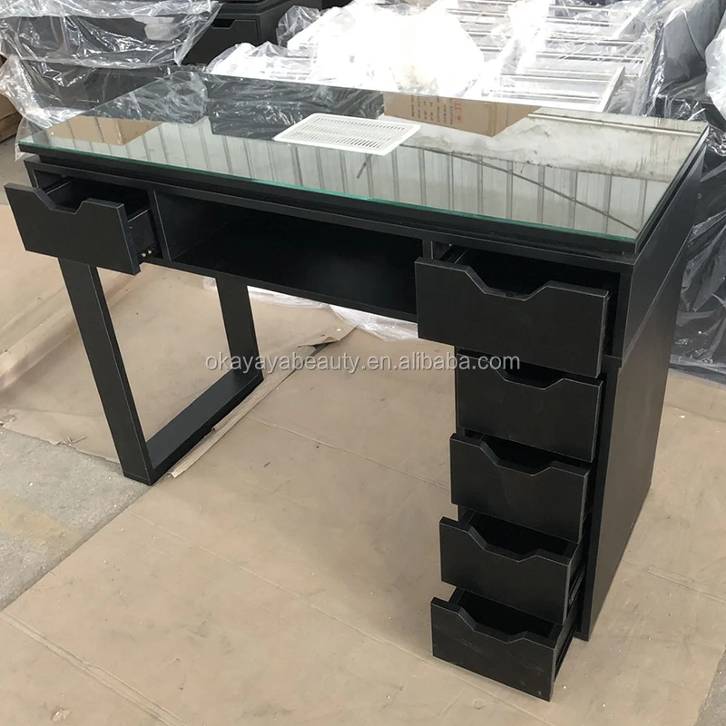 Nail Salon Equipment Manicure Table With Exhaust Fan Nail Manicure