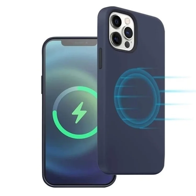 

Classic Design Luxury Customer Logo Waterproof Liquid Silicone With Magnetic Ring Case Magsafing For Iphone