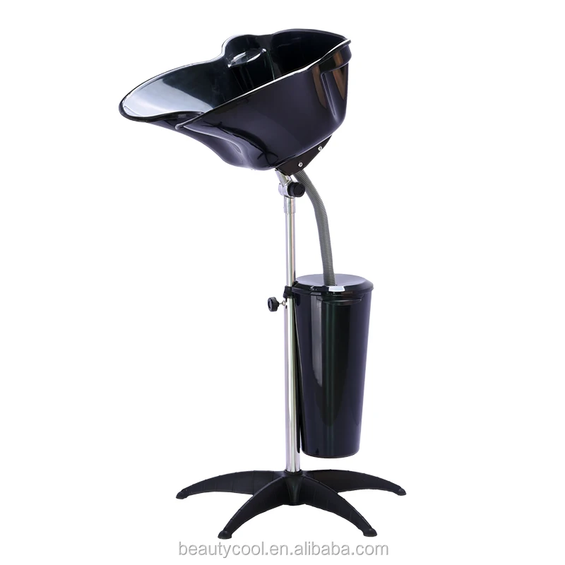 

New product Professional Hot sale Salon furniture portable shampoo wash basin, Black