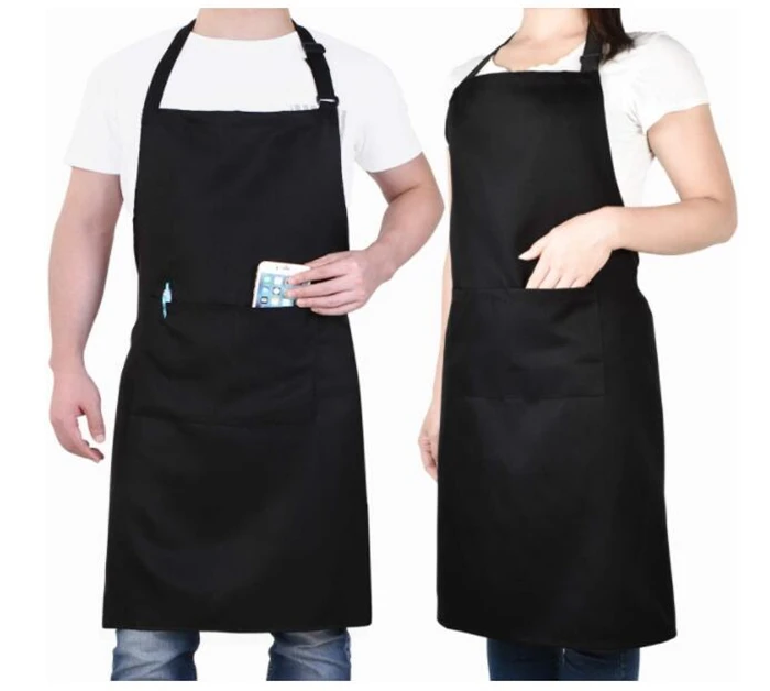 

Promotional cheap price High Quality Embroidery 16oz Polyester Kitchen Apron, Customized