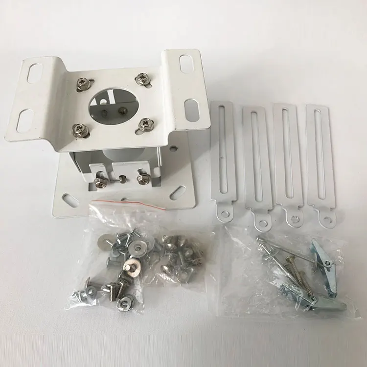 Easy Install Bearing 25kg White Iron Projector Ceiling Mount