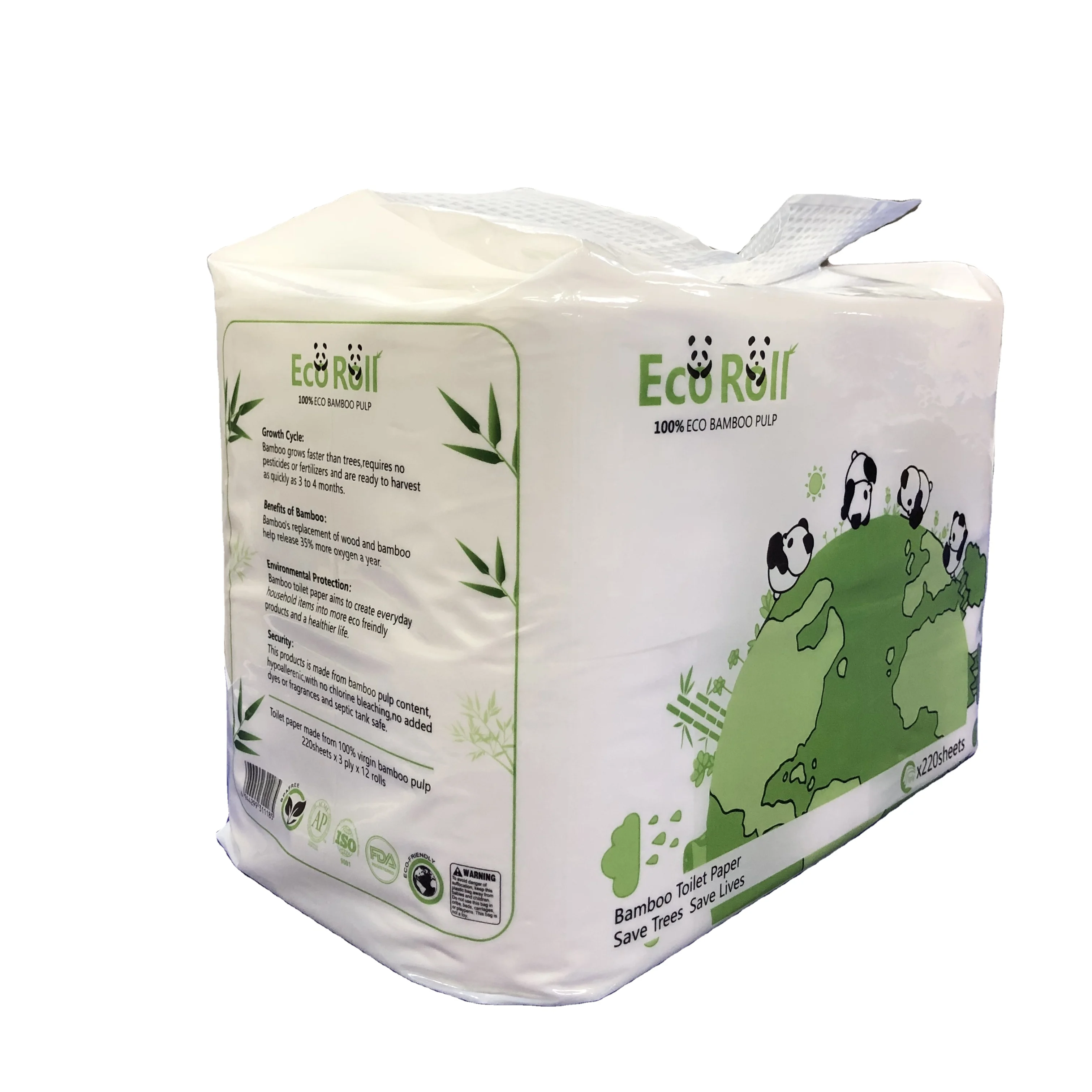 

Free Sample Customized 3-ply Wholesale Toilet Tissue Paper For Bathroom, White