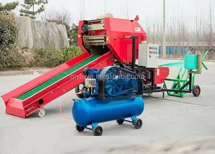 Dairy farm ensilage silage feed straw bale wrapper for cow