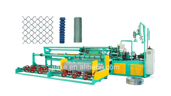 Chain link fencing machine