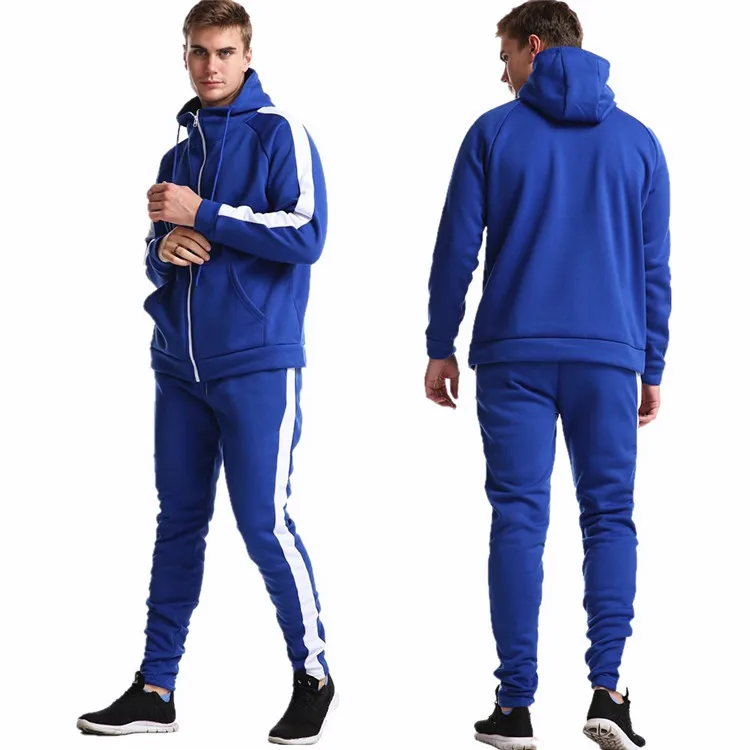 

Custom logo Wholesale Hooded Tracksuits Custom Logo Gym Wear Set mens sweatsuit sets tracksuits, Black, red, dark gray, blue, navy