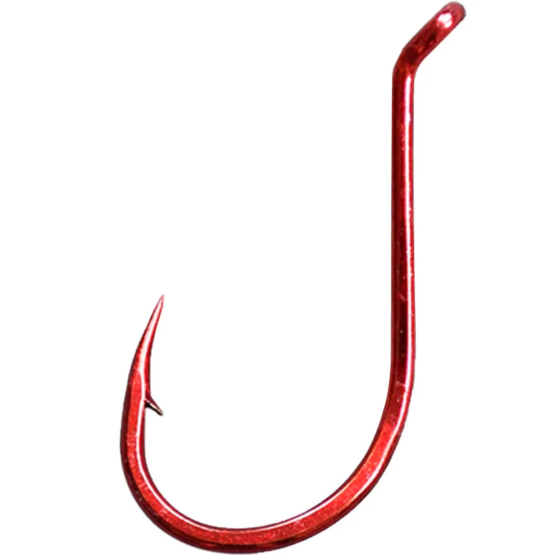 

rock fishing hooks Mustad Barbed Hook Ocean Rock Fshing, Red