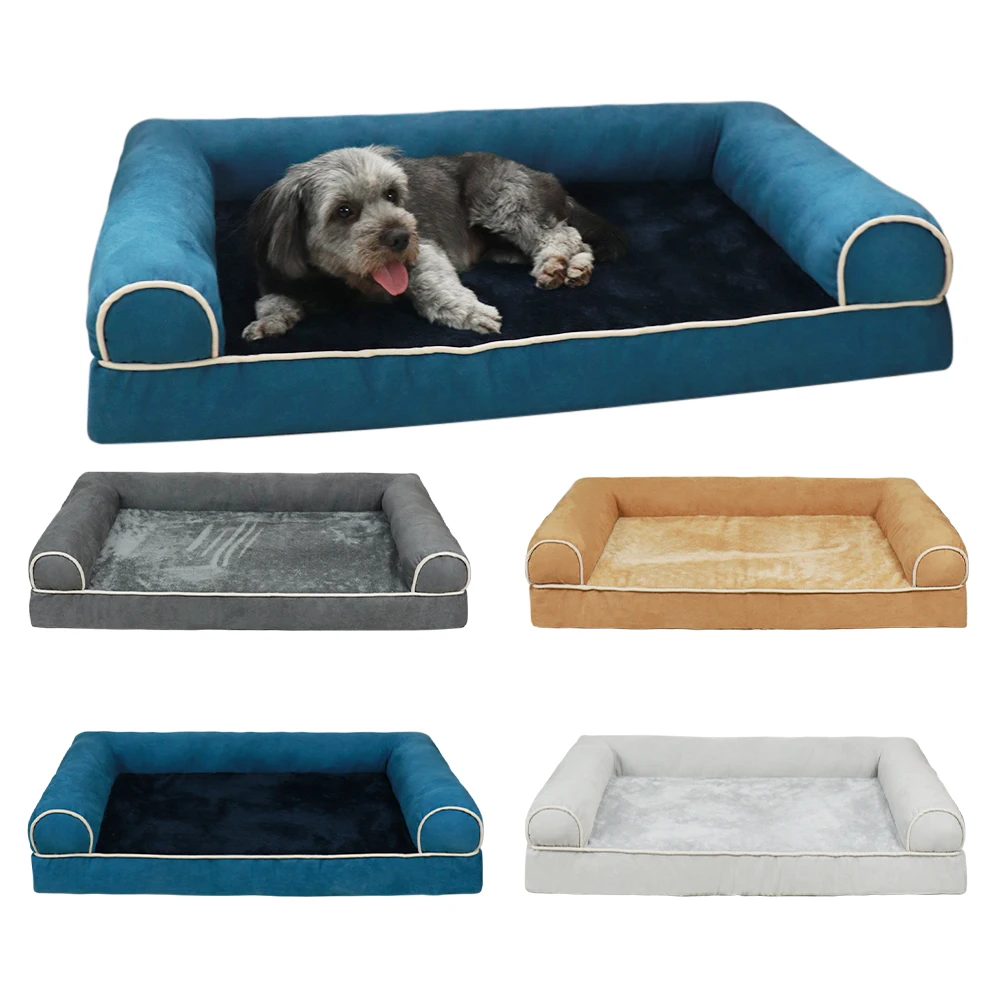 

2021 of sell like hot cakes luxury pet bed Popular Zipper Orthopedic Foam Pet Dog Bed Sofa