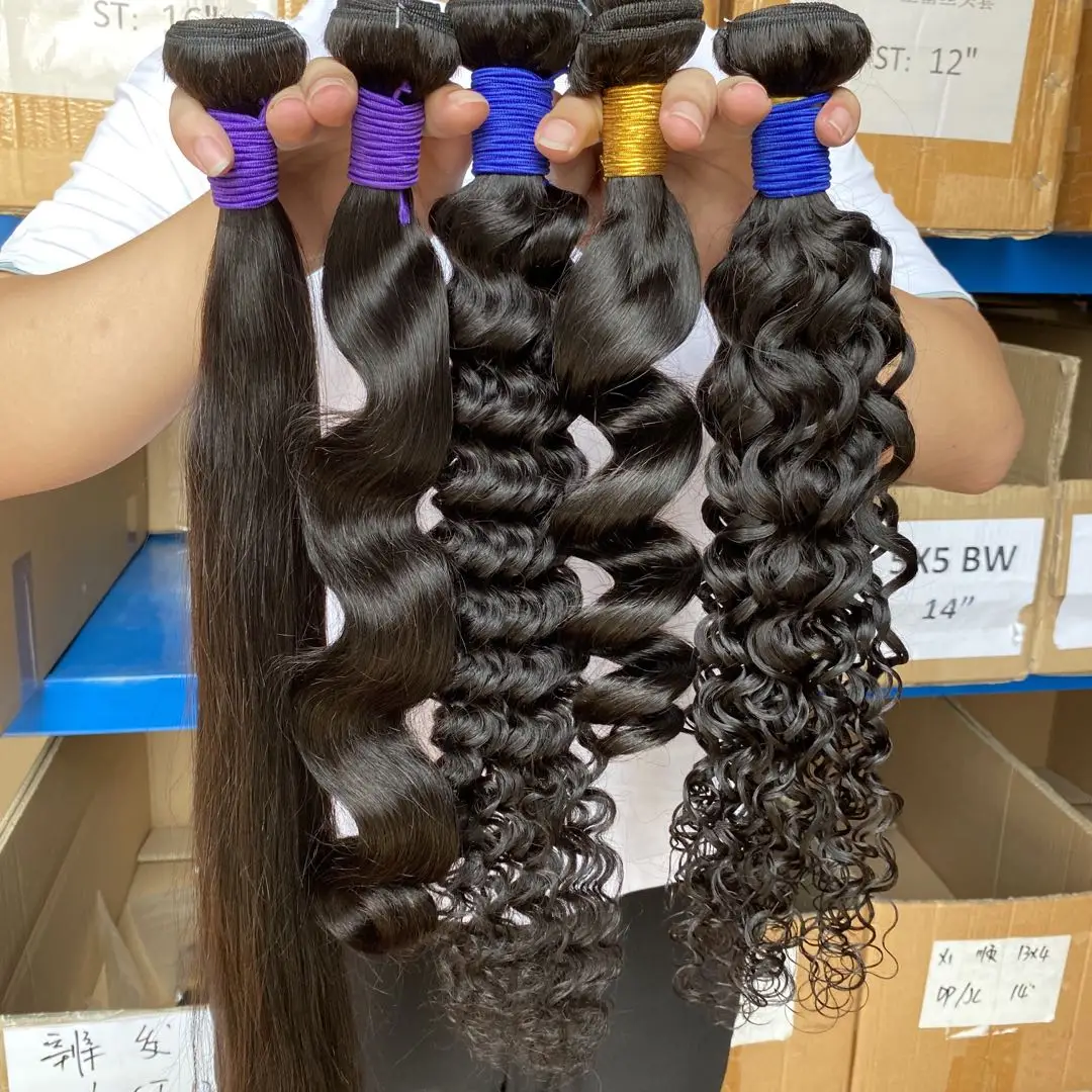 

100% human hair weave wholesale bundle hair vendors 10A virgin cuticle aligned brazilian human hair bundles