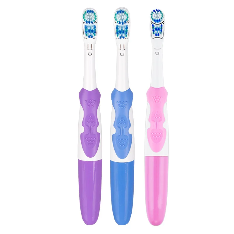 

2020 New design China OEM Battery Operated Sonic Electric Toothbrush with Brush Heads for Adult