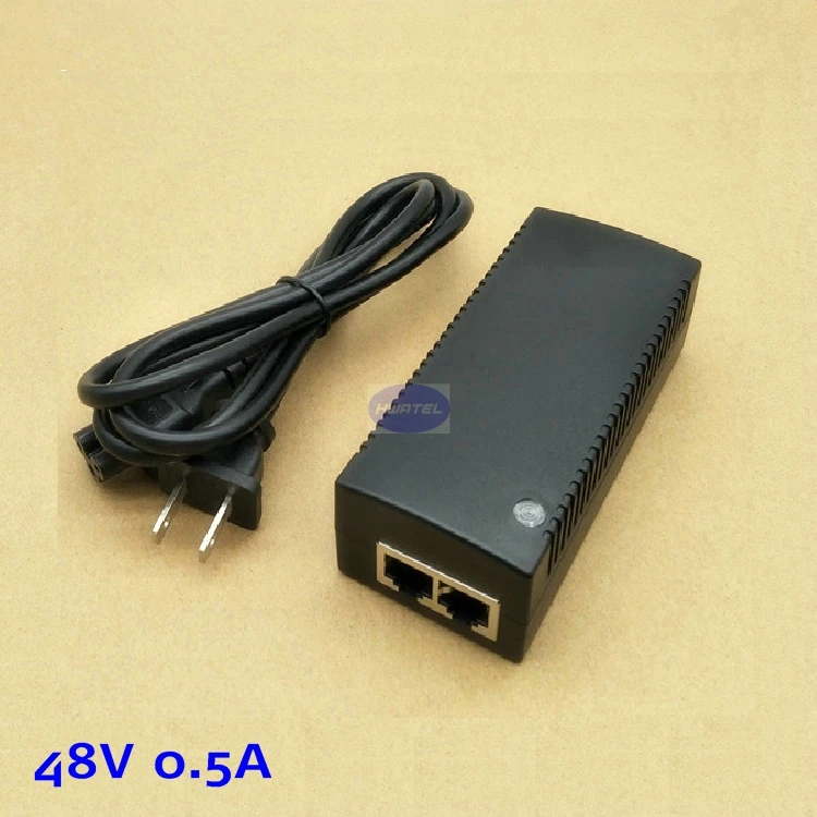 

HWATEL 30 watt original Standard IEEE 802.3af giga poe injector with 48v 0.5a poe