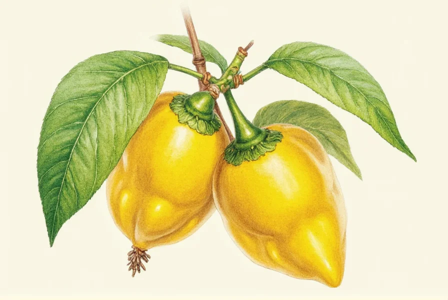Close-up botanical illustration showing pepper flower developing into fruit with seeds